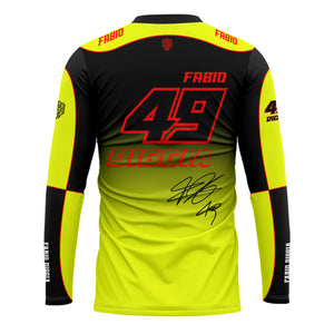 [HJ] Fabio #49 Racing Long Sleeve Jersey - Driver Apparel