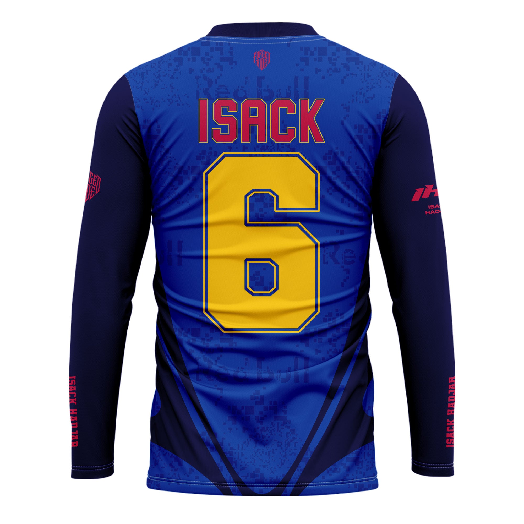 [HJ] Isack #6 RB Long Sleeve Racing Jersey - #6 Fan Apparel