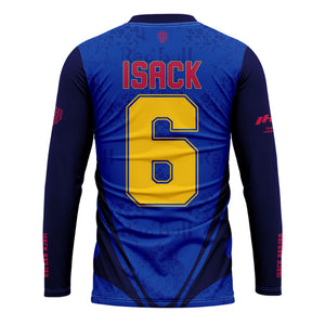 [HJ] Isack #6 RB Long Sleeve Racing Jersey - #6 Fan Apparel