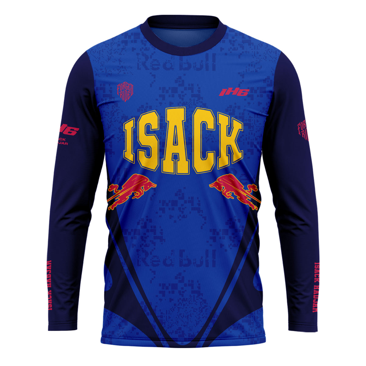 [HJ] Isack #6 RB Long Sleeve Racing Jersey - #6 Fan Apparel
