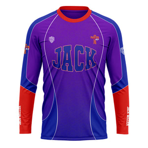 [HJ] Miller #43 Long Sleeve Racing Jersey - Racing Fan Apparel
