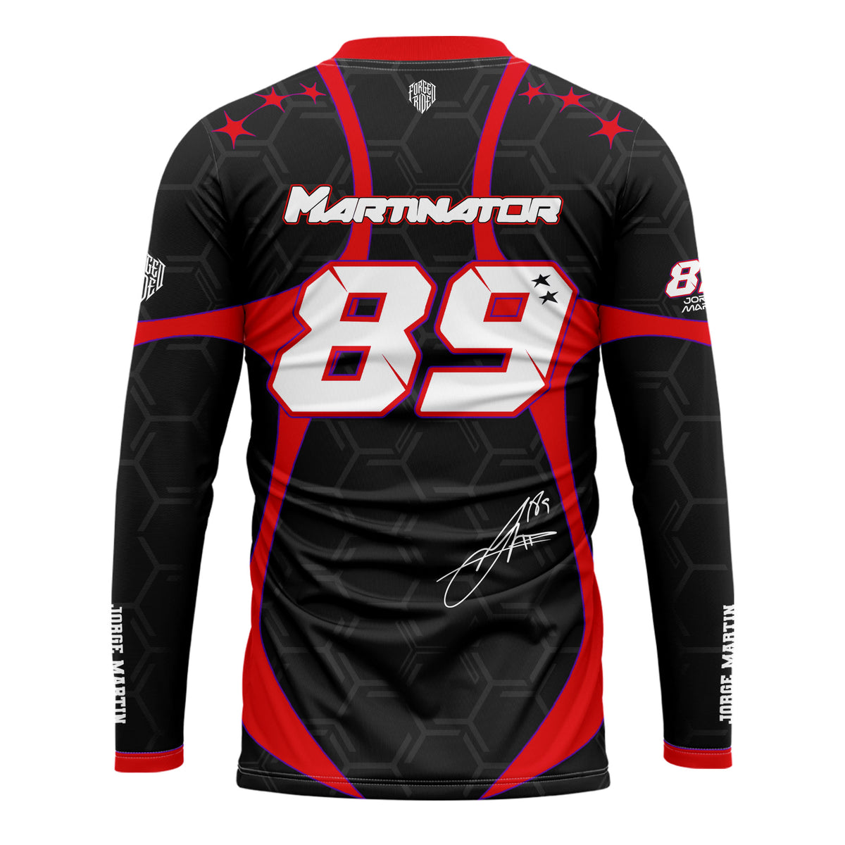 [HJ] Martin #89 Long Sleeve Racing Jersey - Racing Fan Apparel