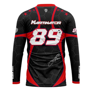 [HJ] Martin #89 Long Sleeve Racing Jersey - Racing Fan Apparel