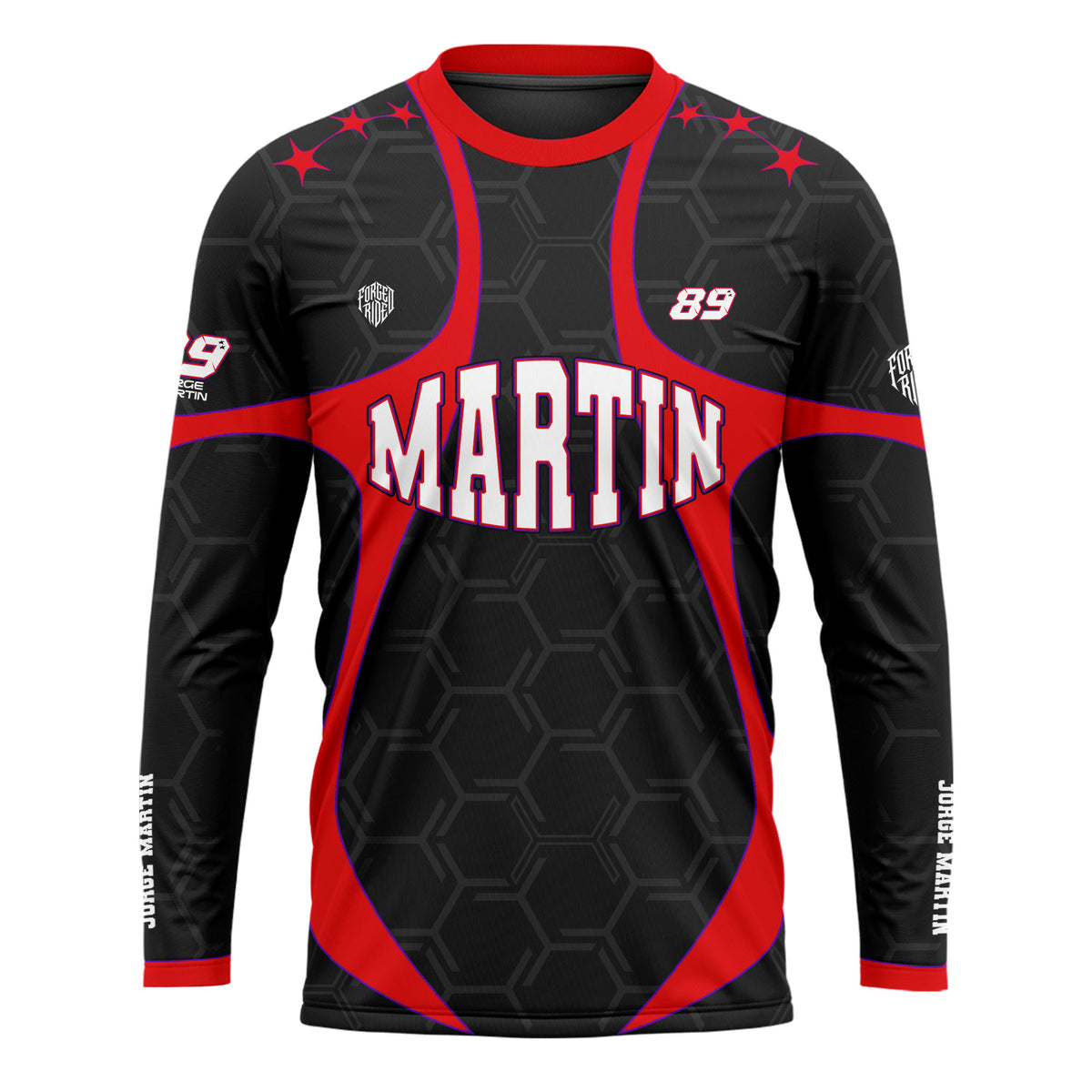 [HJ] Martin #89 Long Sleeve Racing Jersey - Racing Fan Apparel