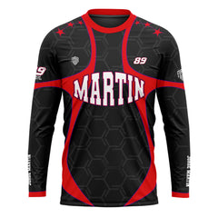 [HJ] Martin #89 Long Sleeve Racing Jersey - Racing Fan Apparel