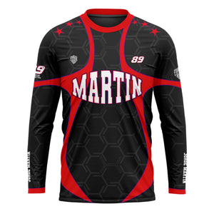 [HJ] Martin #89 Long Sleeve Racing Jersey - Racing Fan Apparel