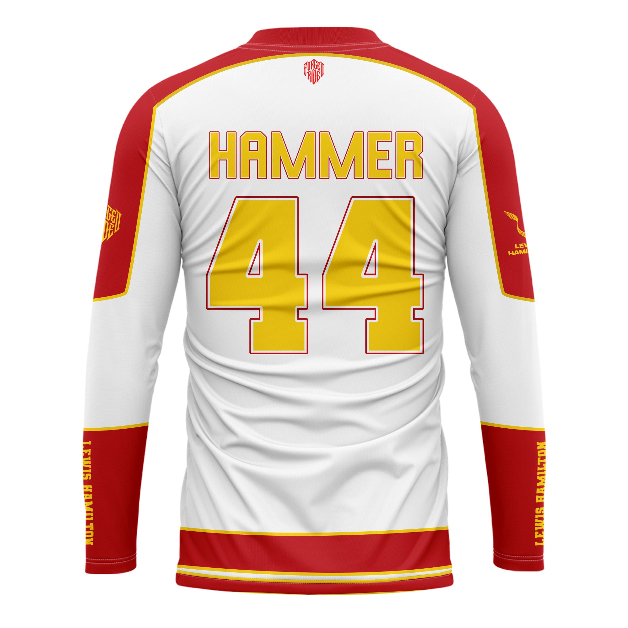 [HJ] Lewis #44 Long Sleeve Racing Jersey - Motorsport Jersey