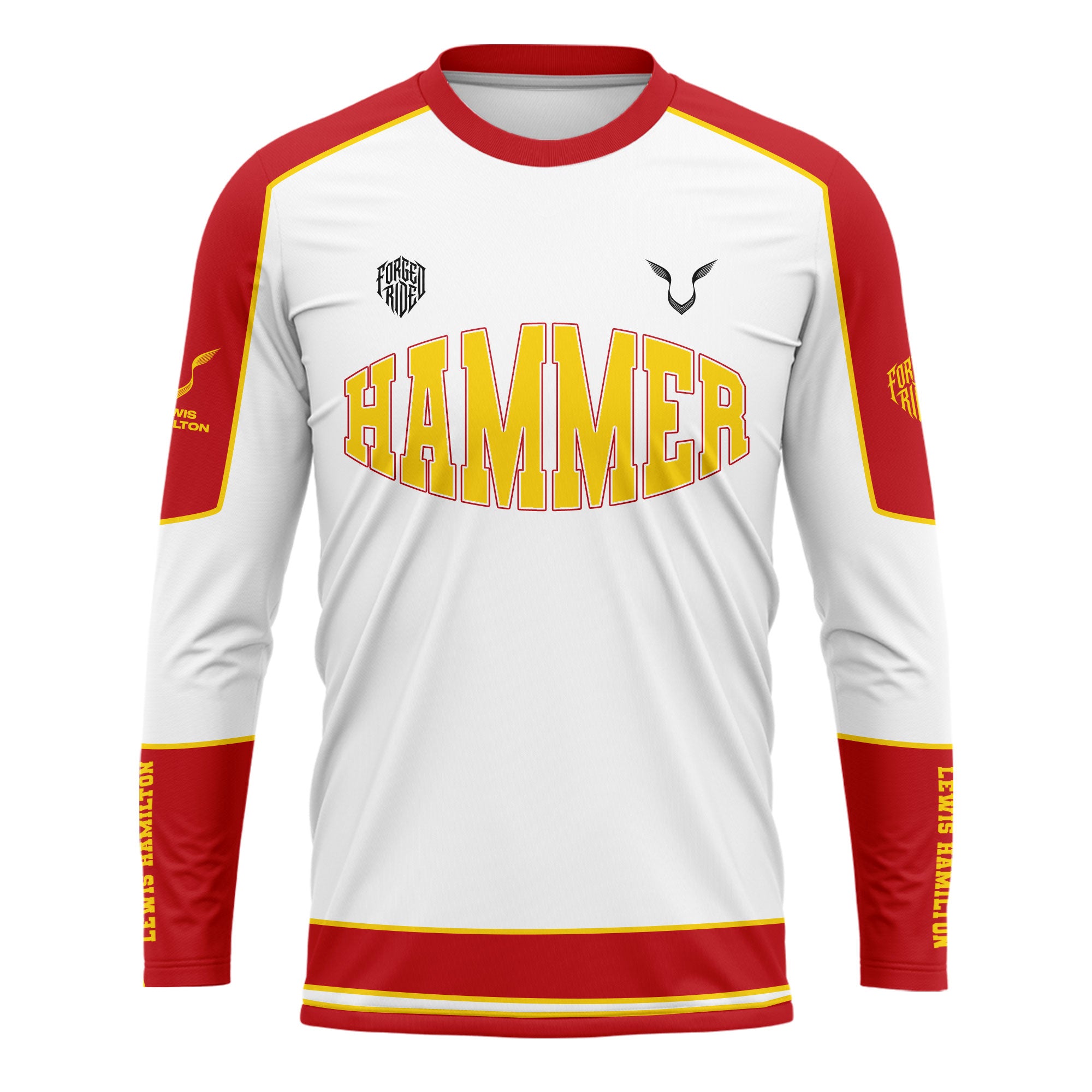 [HJ] Lewis #44 Long Sleeve Racing Jersey - Motorsport Jersey