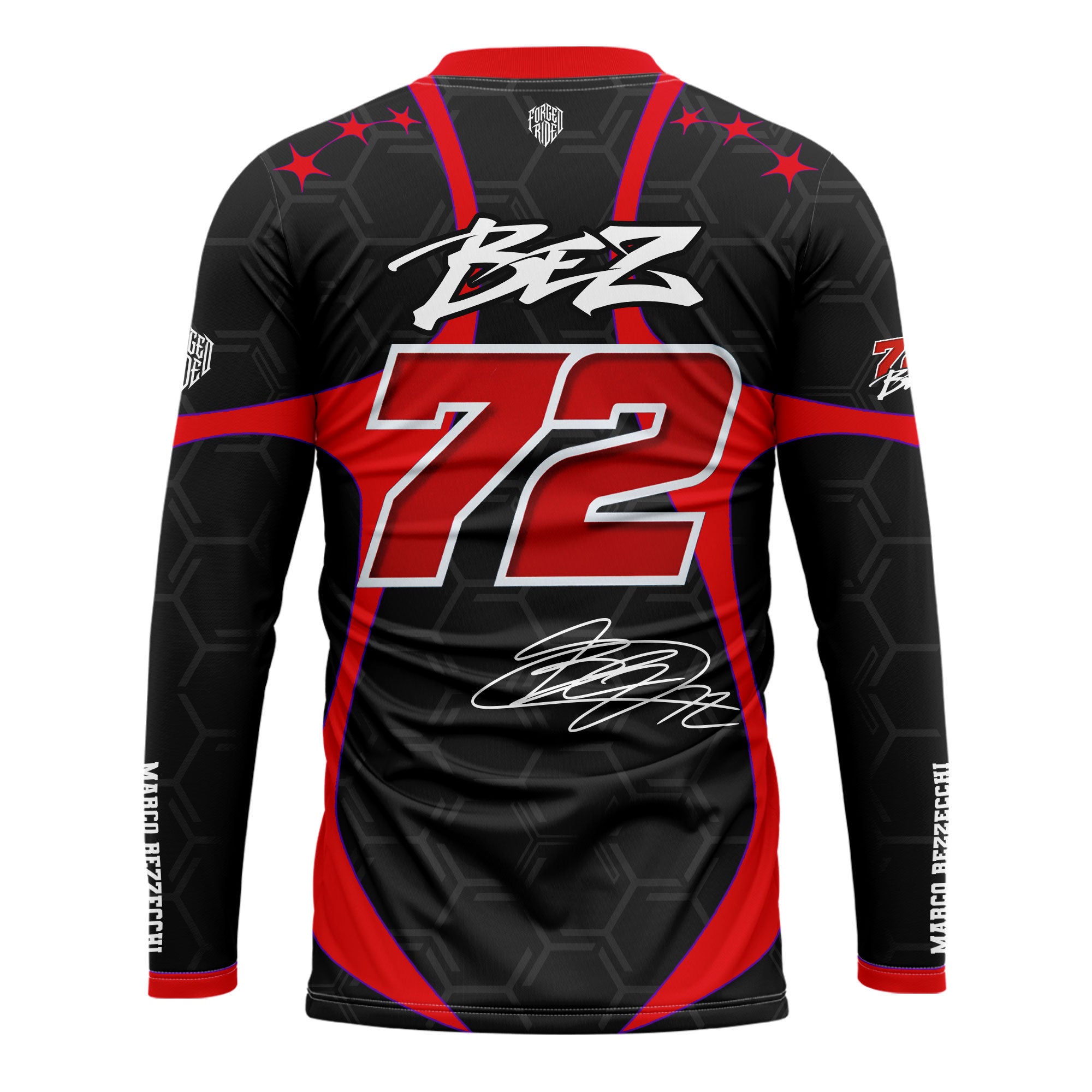 [HJ] Bezzecchi #72 Long Sleeve Racing Jersey - Racing Fan Apparel