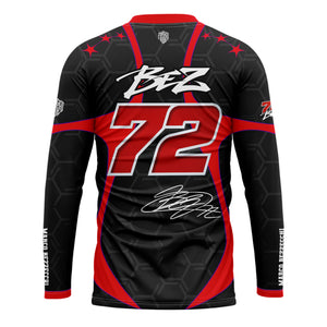 [HJ] Bezzecchi #72 Long Sleeve Racing Jersey - Racing Fan Apparel