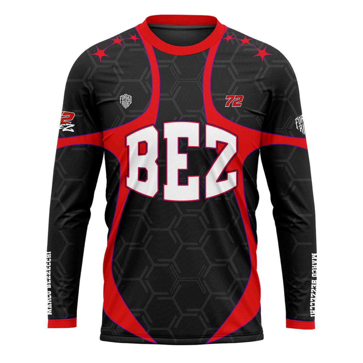 [HJ] Bezzecchi #72 Long Sleeve Racing Jersey - Racing Fan Apparel