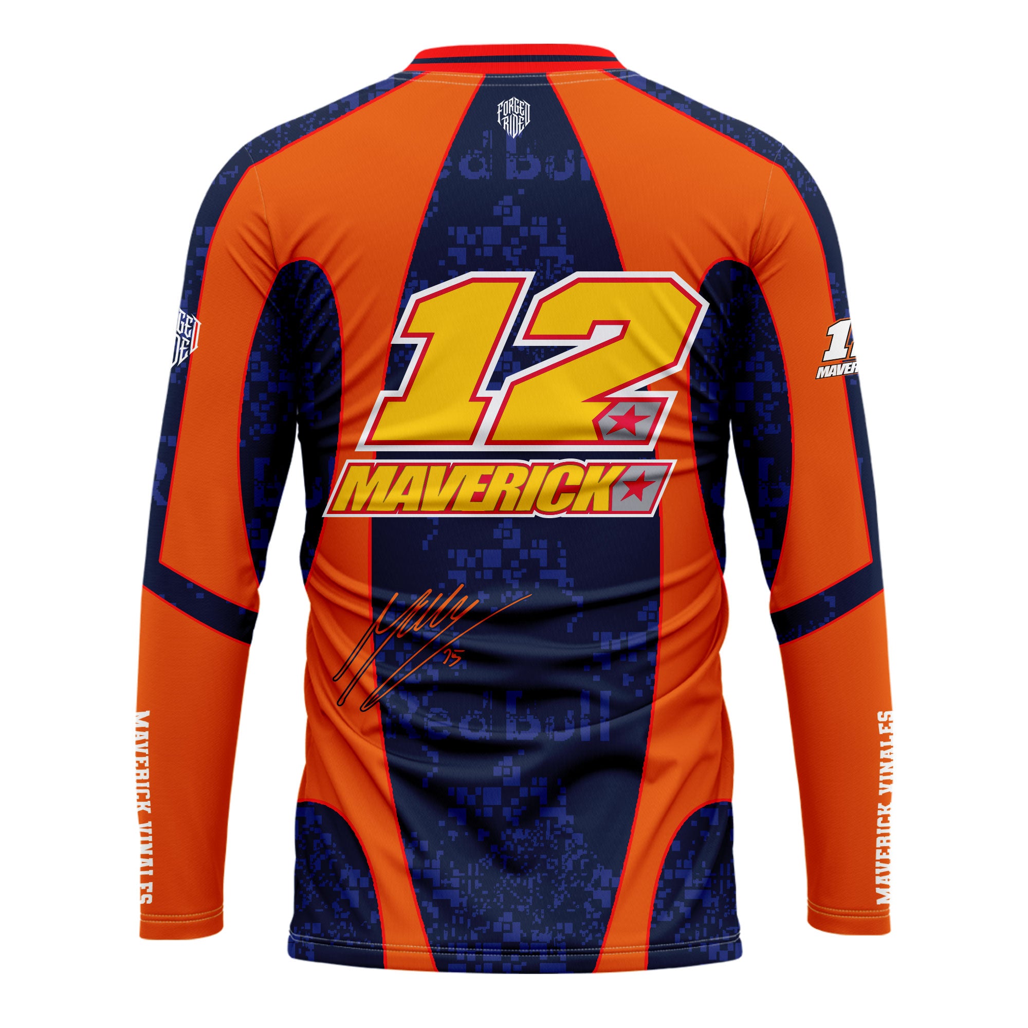 [HJ] Vinales #12 Long Sleeve Racing Jersey - Racing Fan Apparel