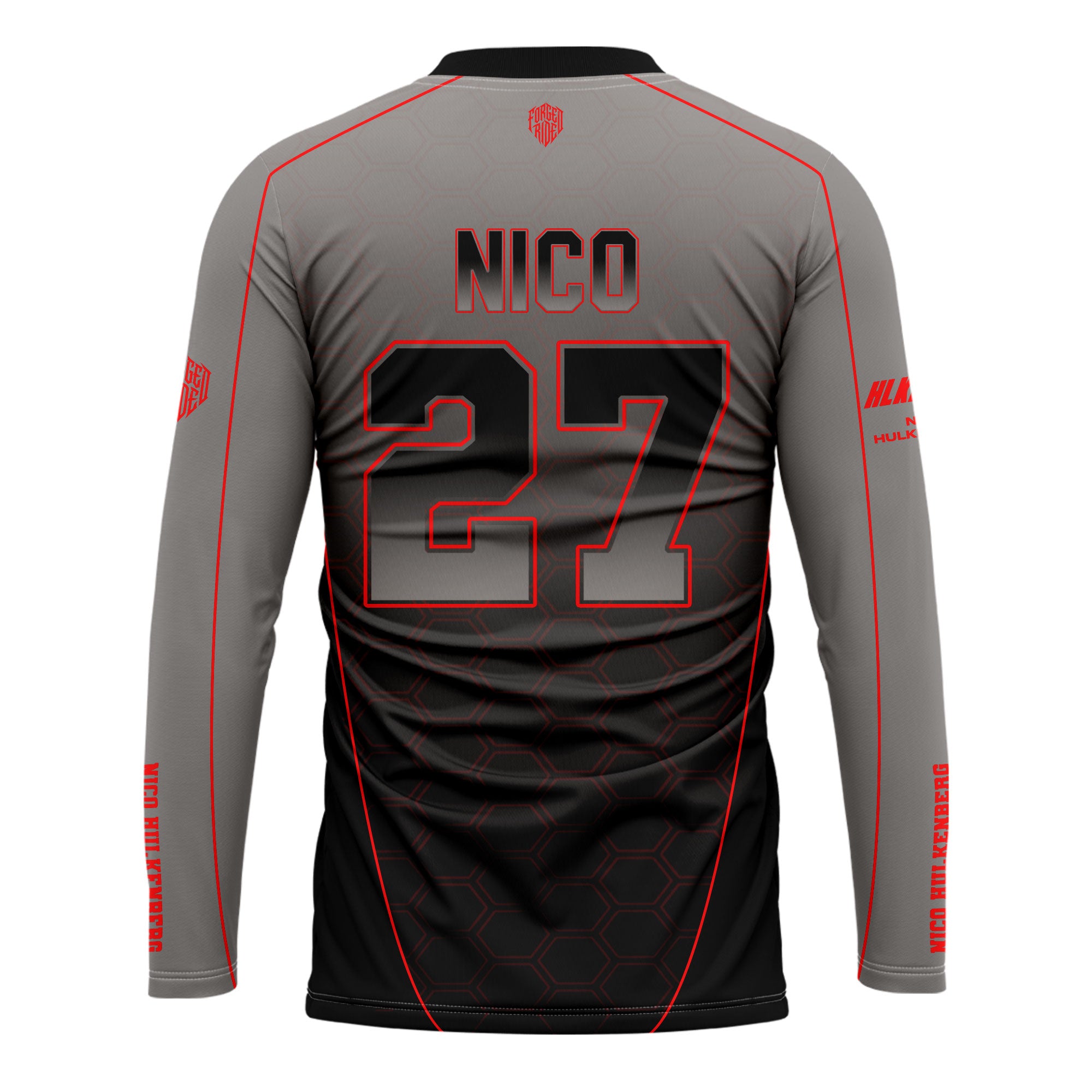 [HJ] Hulk #27 Long Sleeve Racing Jersey - Driver Apparel
