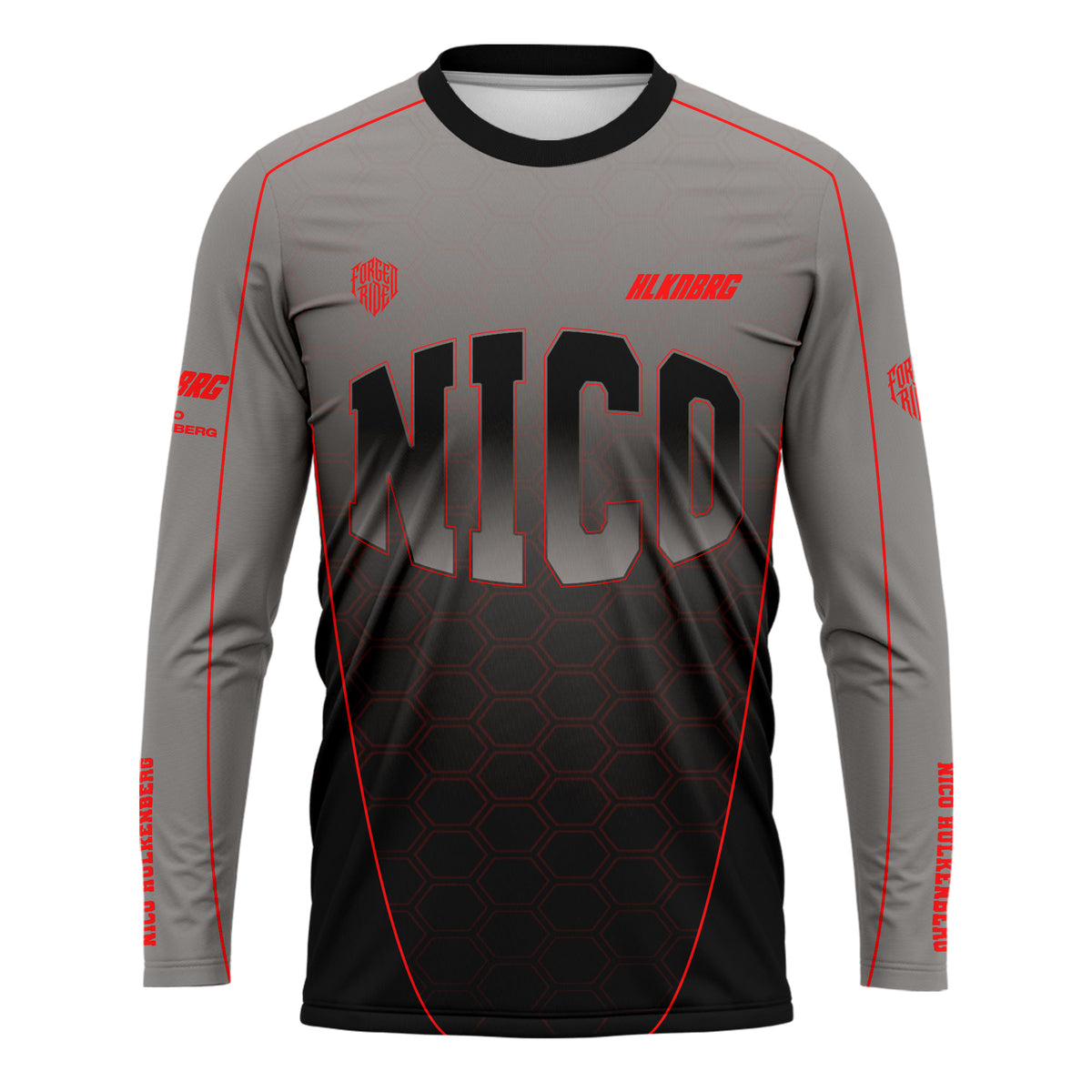 [HJ] Hulk #27 Long Sleeve Racing Jersey - Driver Apparel