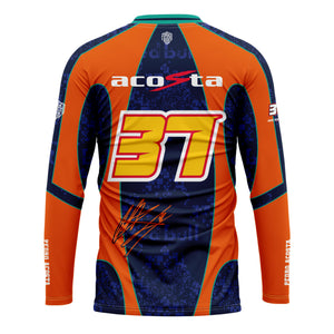 [HJ] Acosta #37 Long Sleeve Racing Jersey - Racing Fan Apparel