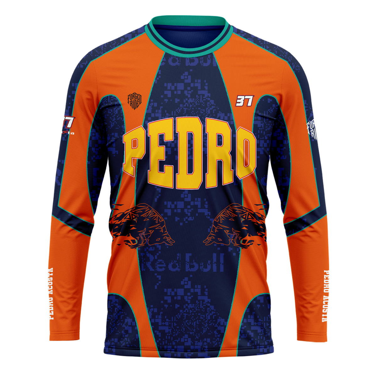 [HJ] Acosta #37 Long Sleeve Racing Jersey - Racing Fan Apparel