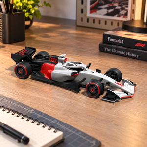 AU Racing Car Concept 3D Printed Model Car - Motorsport Fan Desk Decor
