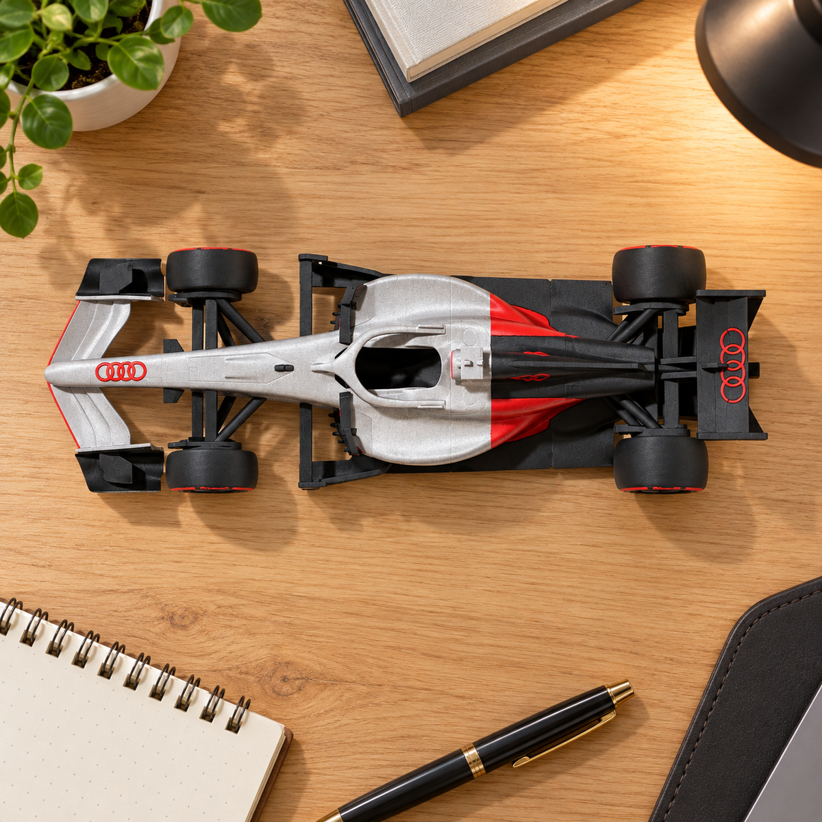 AU Racing Car Concept 3D Printed Model Car - Motorsport Fan Desk Decor