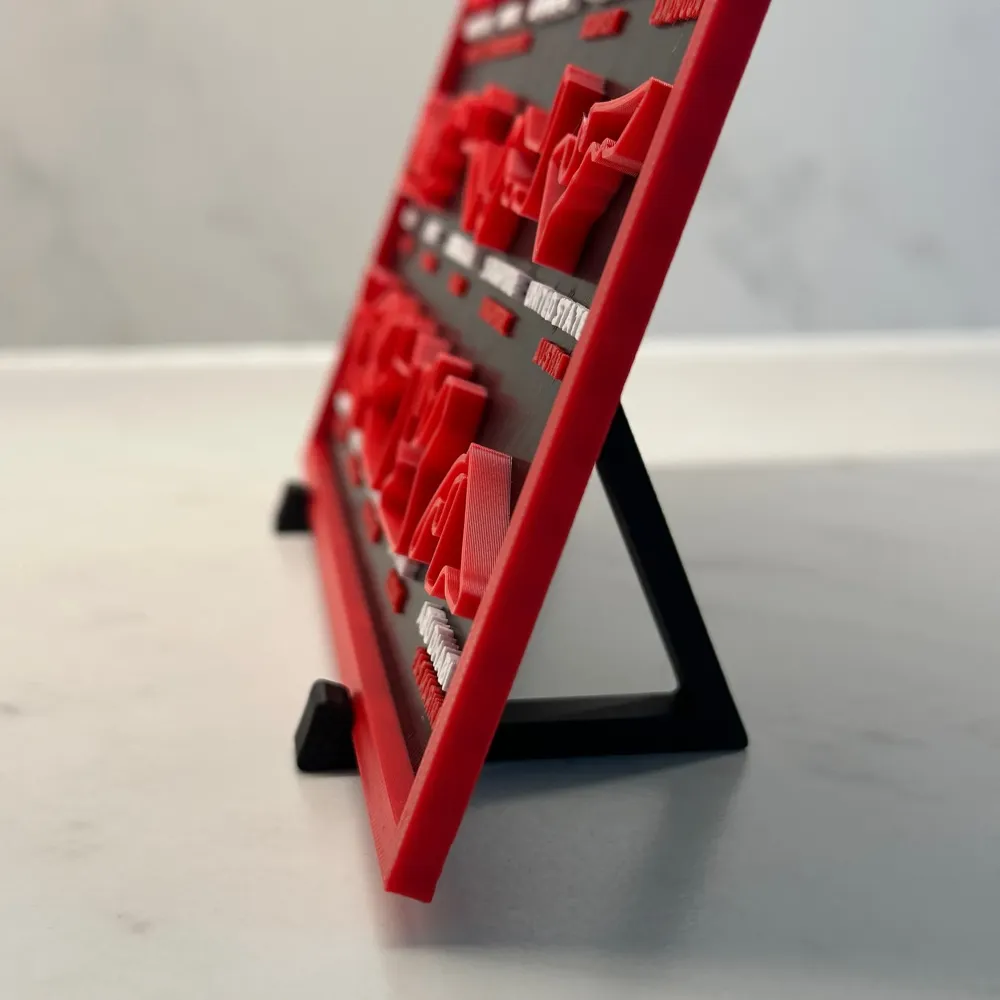 2027 Calendar 3D Track Circuit Wall Art - Motorsport Fan Gift