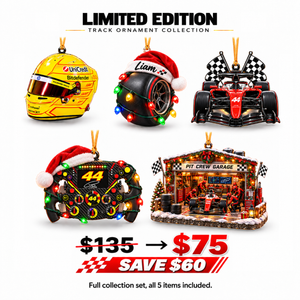 [Limited] Personalized #44 Racing Acrylic Christmas Ornaments -Xmas Tree Hanging Decor
