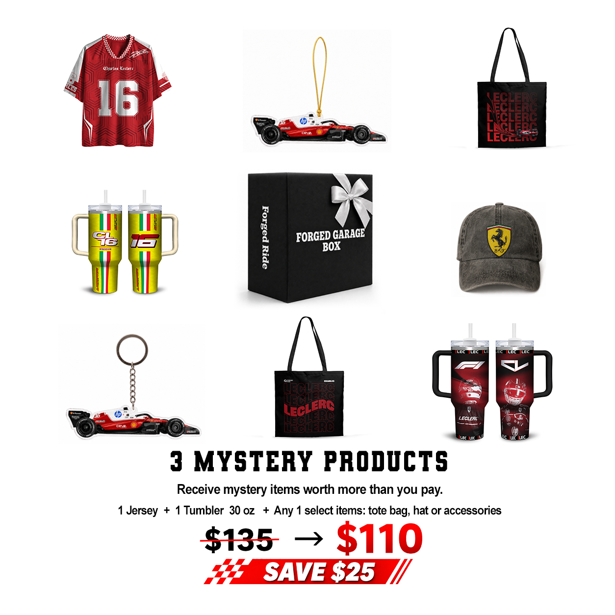 Charles #16 Mystery Box - 3-Piece Exclusive Racing Collector’s Edition