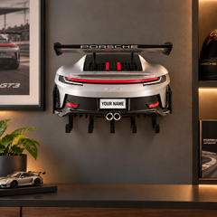 GT3 Wall Key Holder Car Rear End Key Rack - 3D Printed Gift