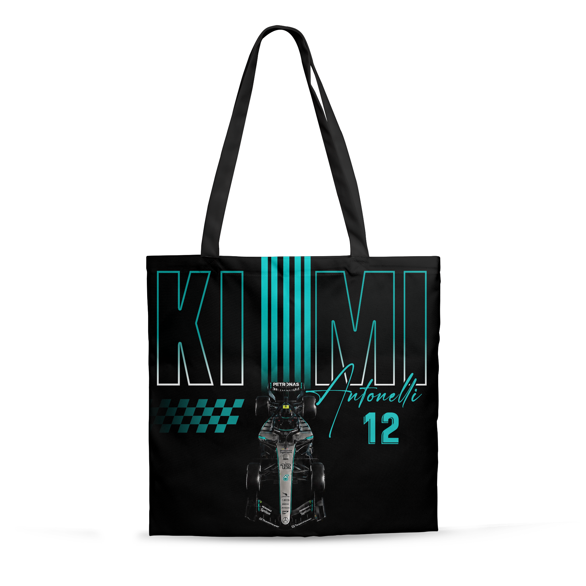 Kimi #12 Racing Canvas Tote Bag