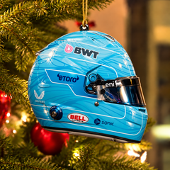 Gasly #10 Helmet Ornament - Racing Christmas Tree Decoration
