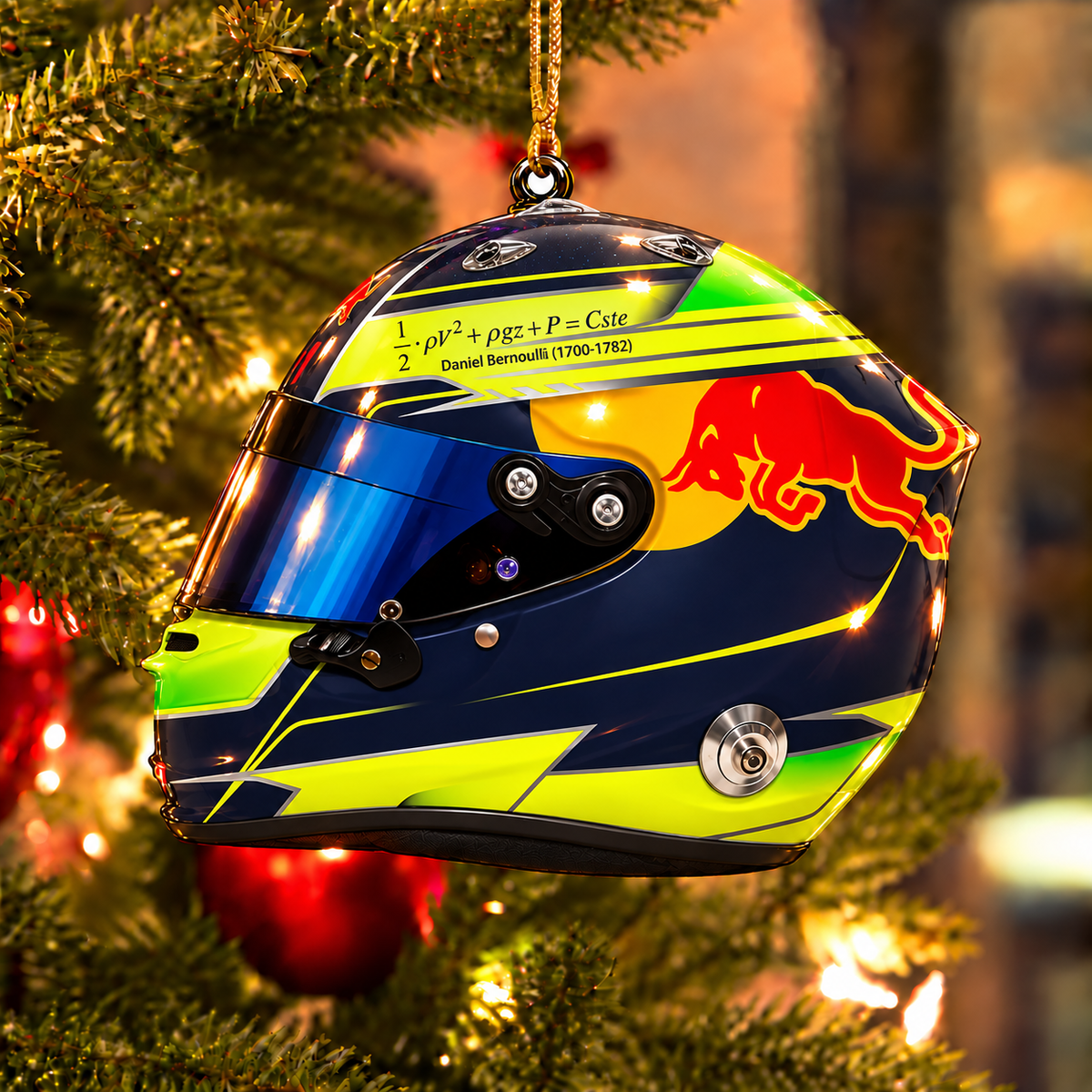 Gasly #6 Racing Helmet Ornament - Holiday Tree Decor