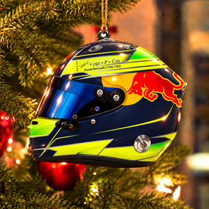 Gasly #6 Racing Helmet Ornament - Holiday Tree Decor