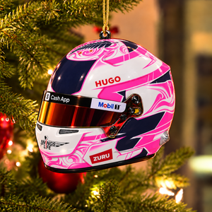 Liam #30 Helmet Ornament - Racing Christmas Tree Decoration