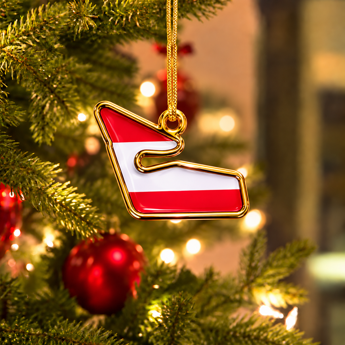 F1 Track Christmas Tree Ornament - Christmas Decoration