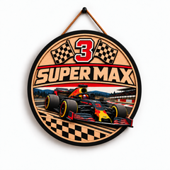 [Personalized] Super Max 3 Wood Wall Art - Wooden Sign Decor