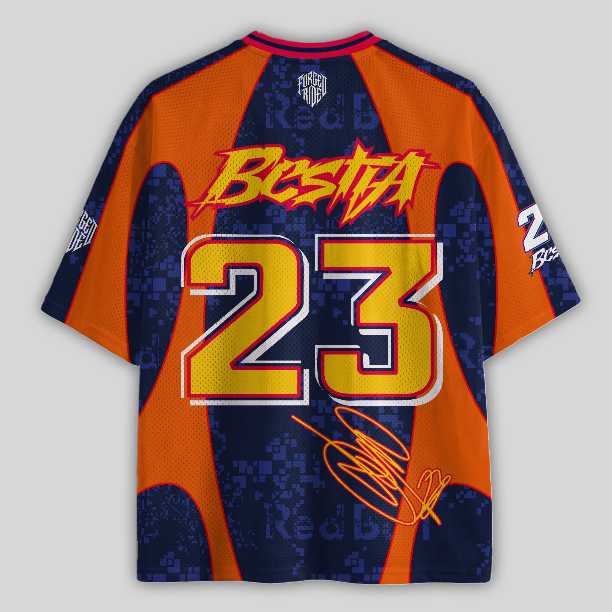 'MT' Bestia #23 Red Tech3 Racing Mesh Football Jersey