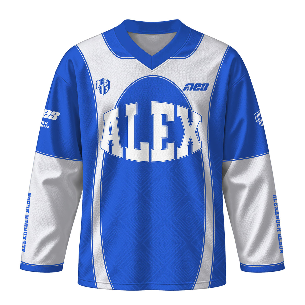 [HJ] Albon #23 Graphic Long Sleeve Jersey - Racing Shirt