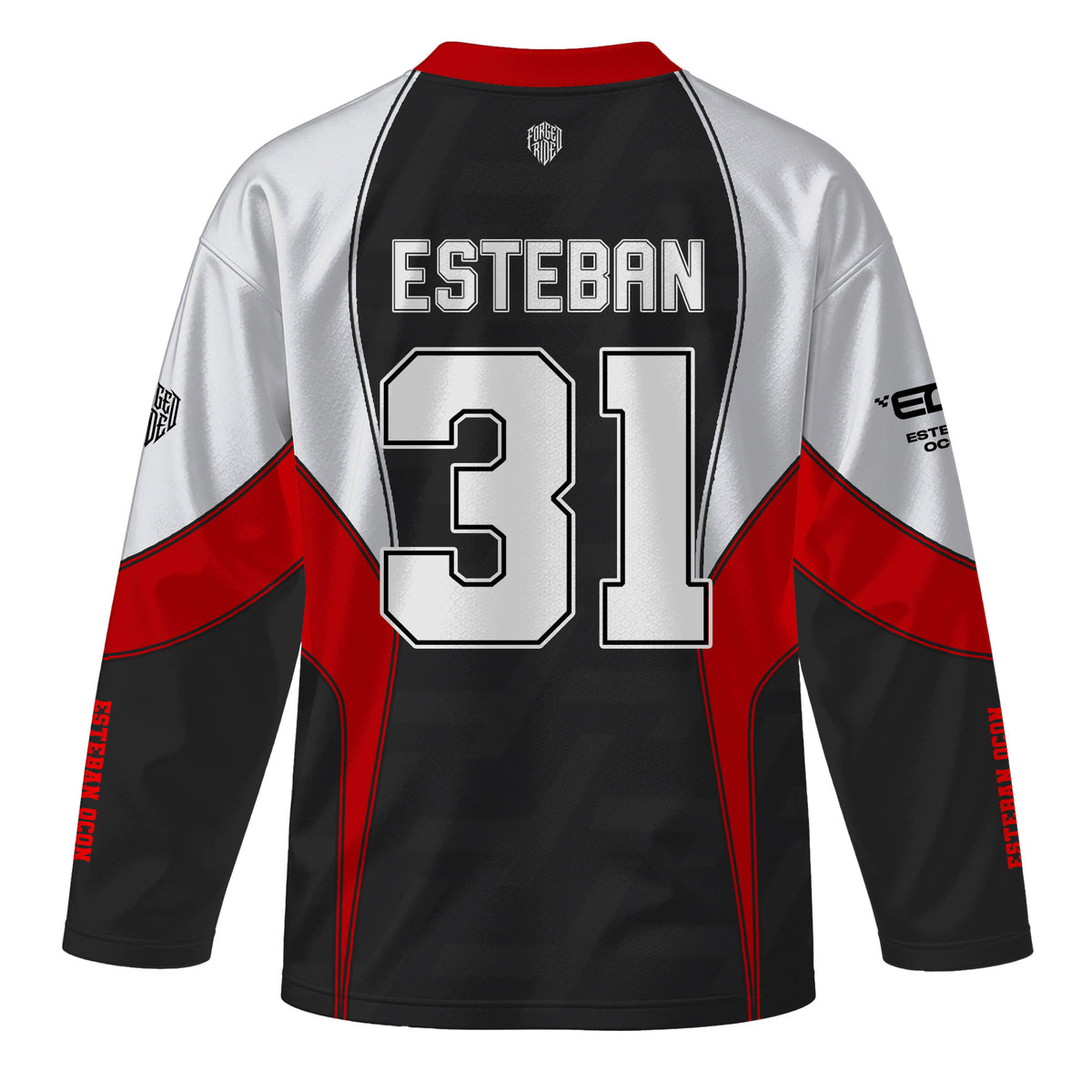 [HJ] Ocon #31 Haas Long Sleeve Racing Jersey - Driver Apparel