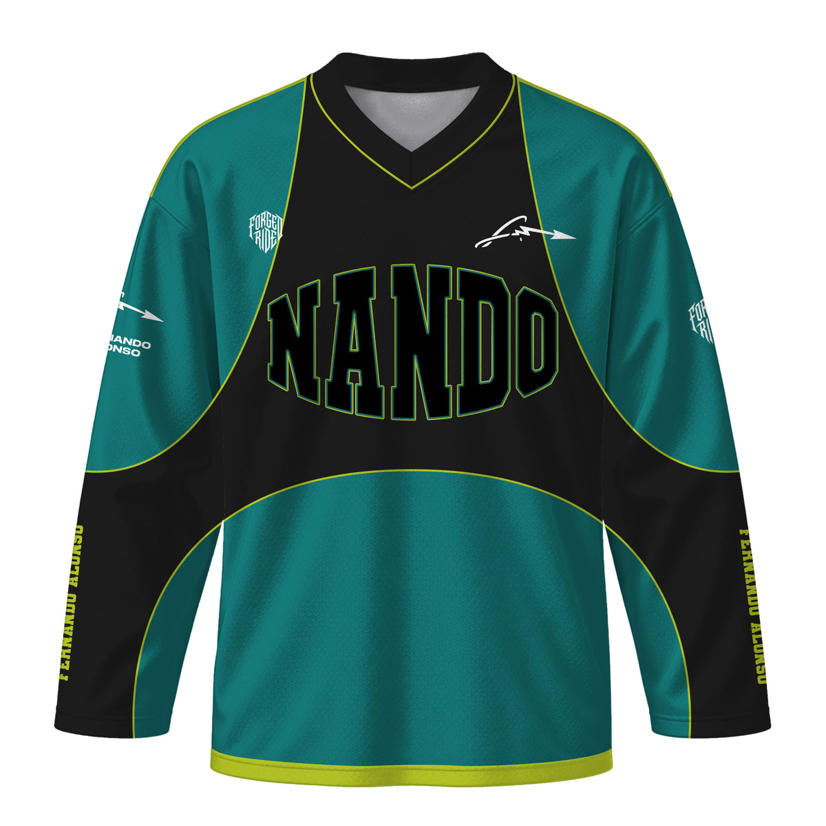 [HJ] Alonso #14 Long Sleeve Racing Jersey - Martin Graphic