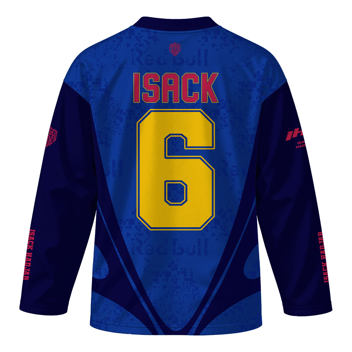 [HJ] Isack #6 RB Long Sleeve Racing Jersey - #6 Fan Apparel