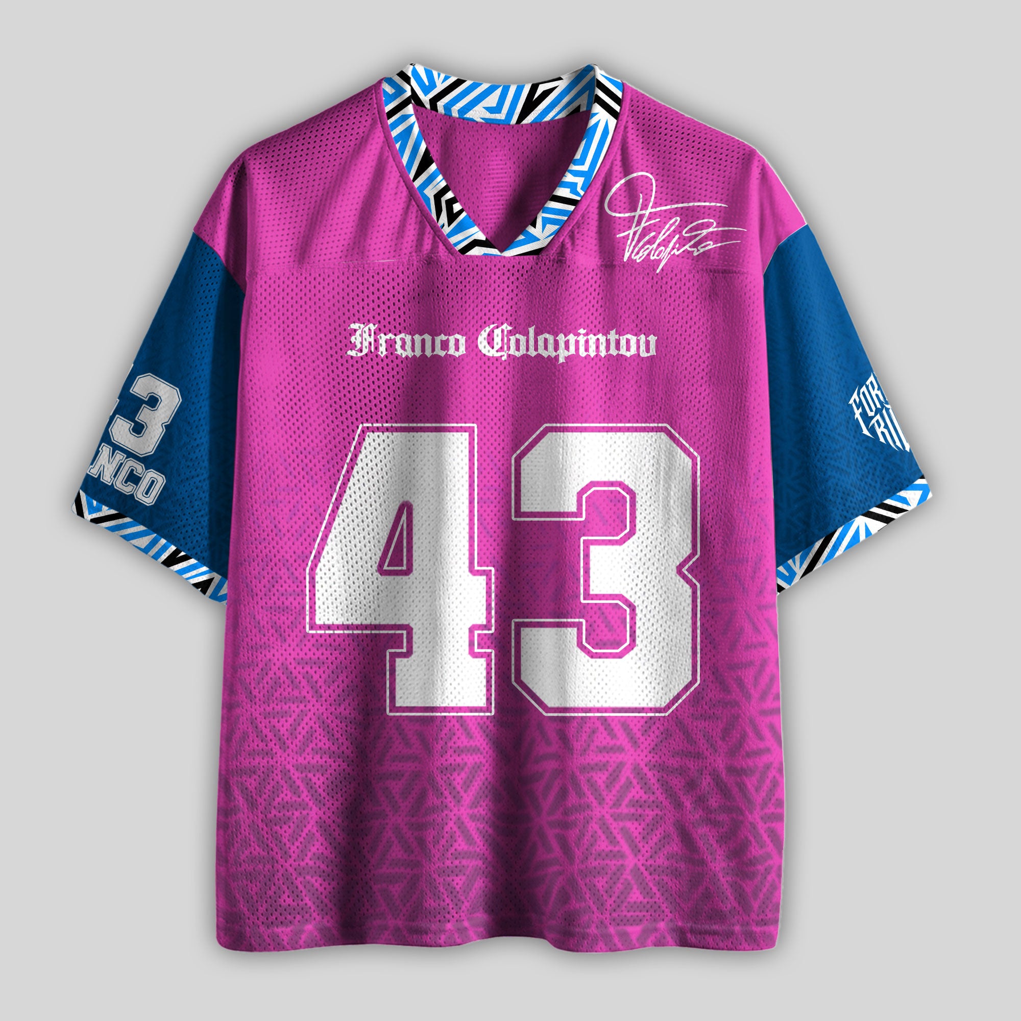 Colapinto #43 Racing Boxy Mesh Football Jersey