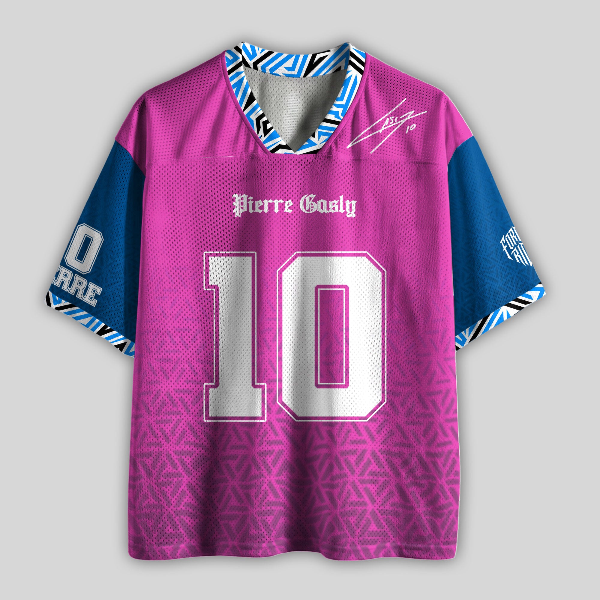 Gasly #10 Racing Boxy Mesh Football Jersey