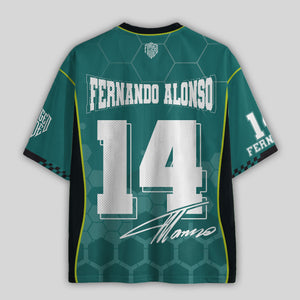 Alonso #14 Racing Mesh Football Jersey