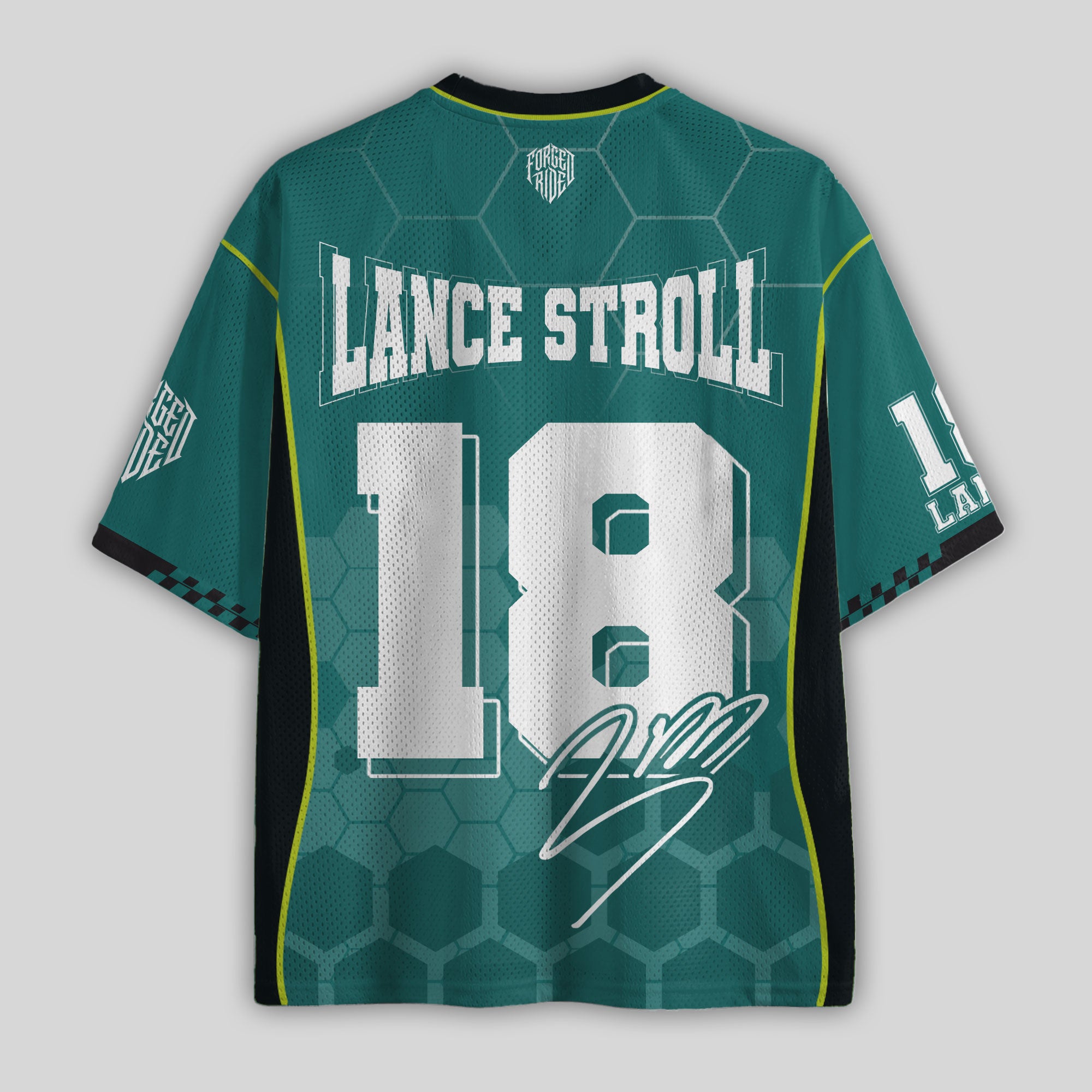 Stroll #18 Racing Boxy Mesh Football Jersey