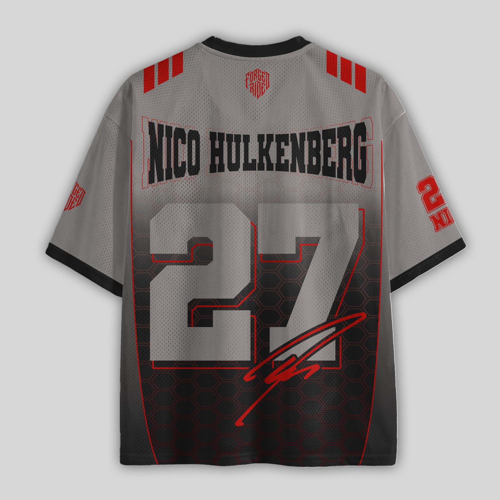 Nico #27 Racing Boxy Mesh Football Jersey