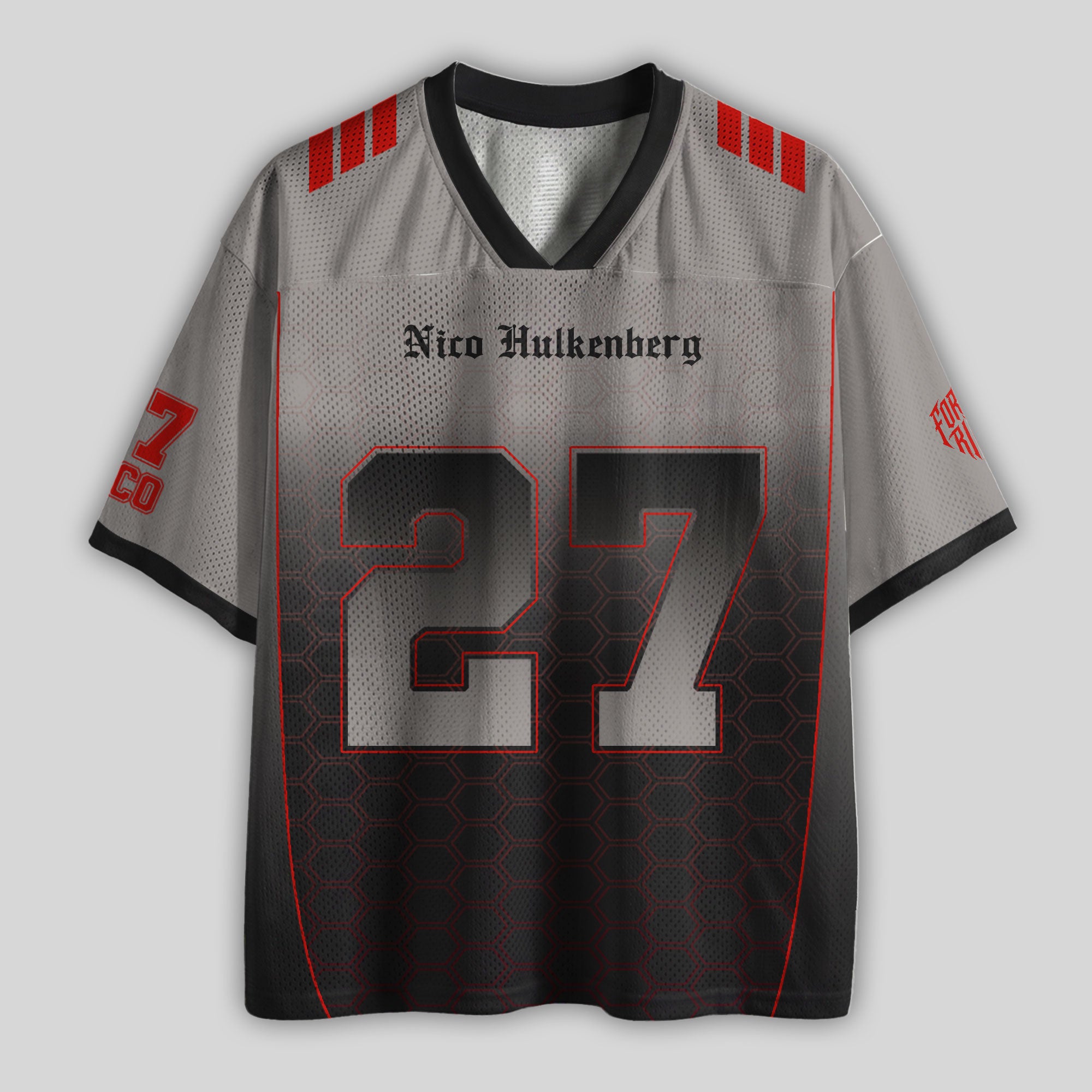 Nico #27 Racing Boxy Mesh Football Jersey
