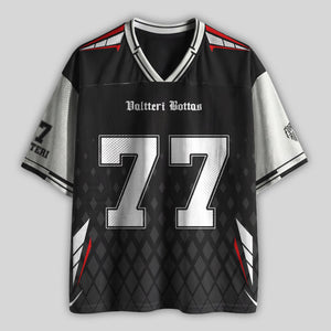 Bottas #77 Racing Mesh Football Jersey