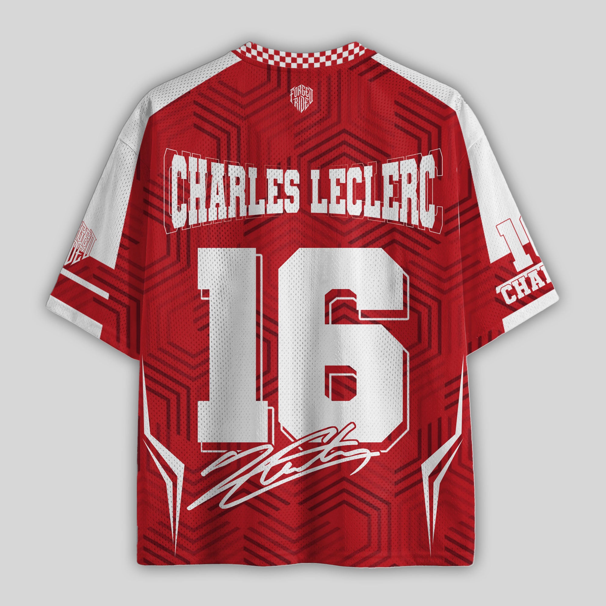 Leclerc #16 Racing Boxy Mesh Football Jersey