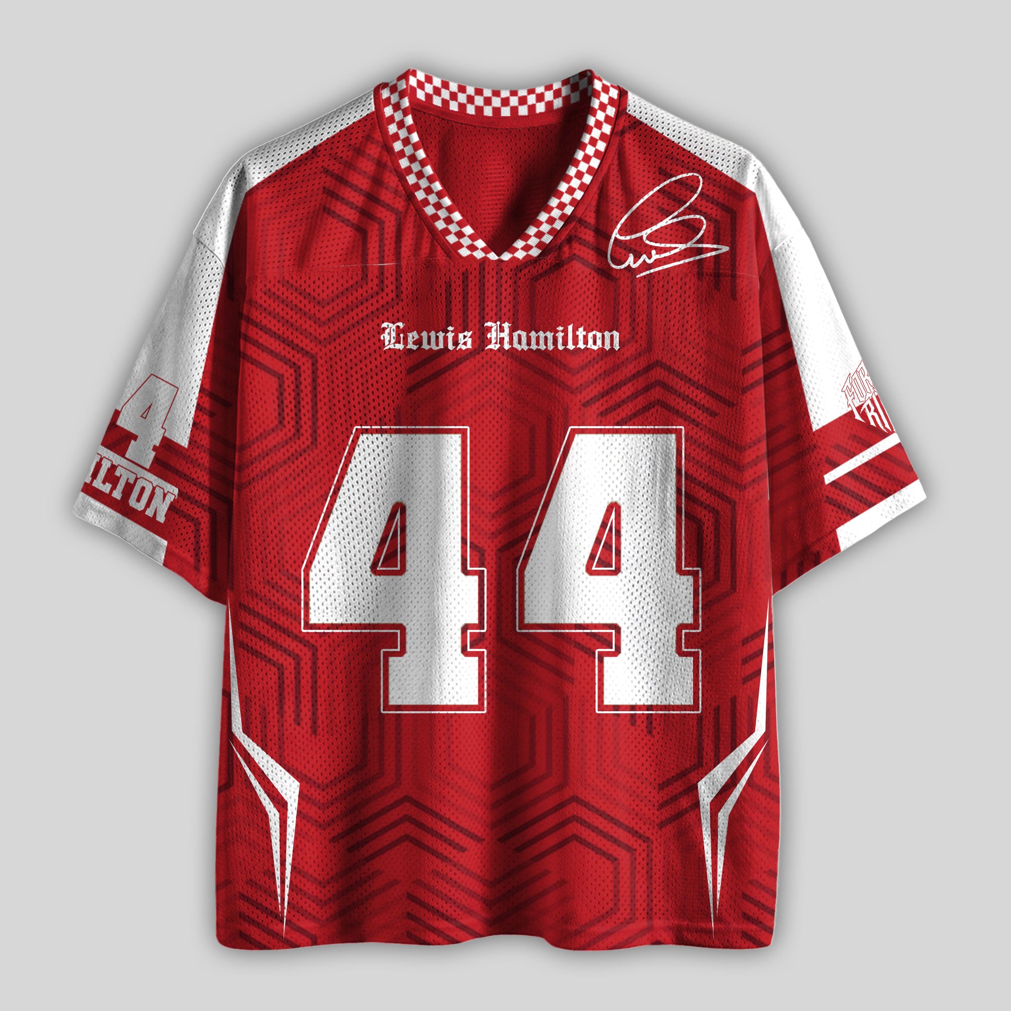 Hamylton #44 Racing Boxy Mesh Football Jersey