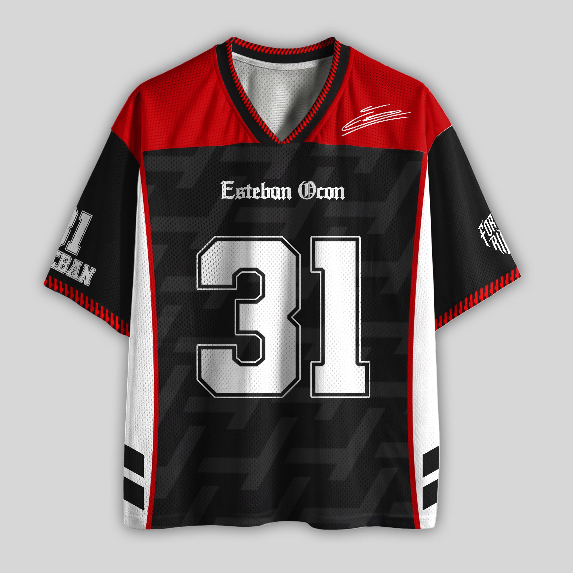 Ocon #31 Racing Boxy Mesh Football Jersey