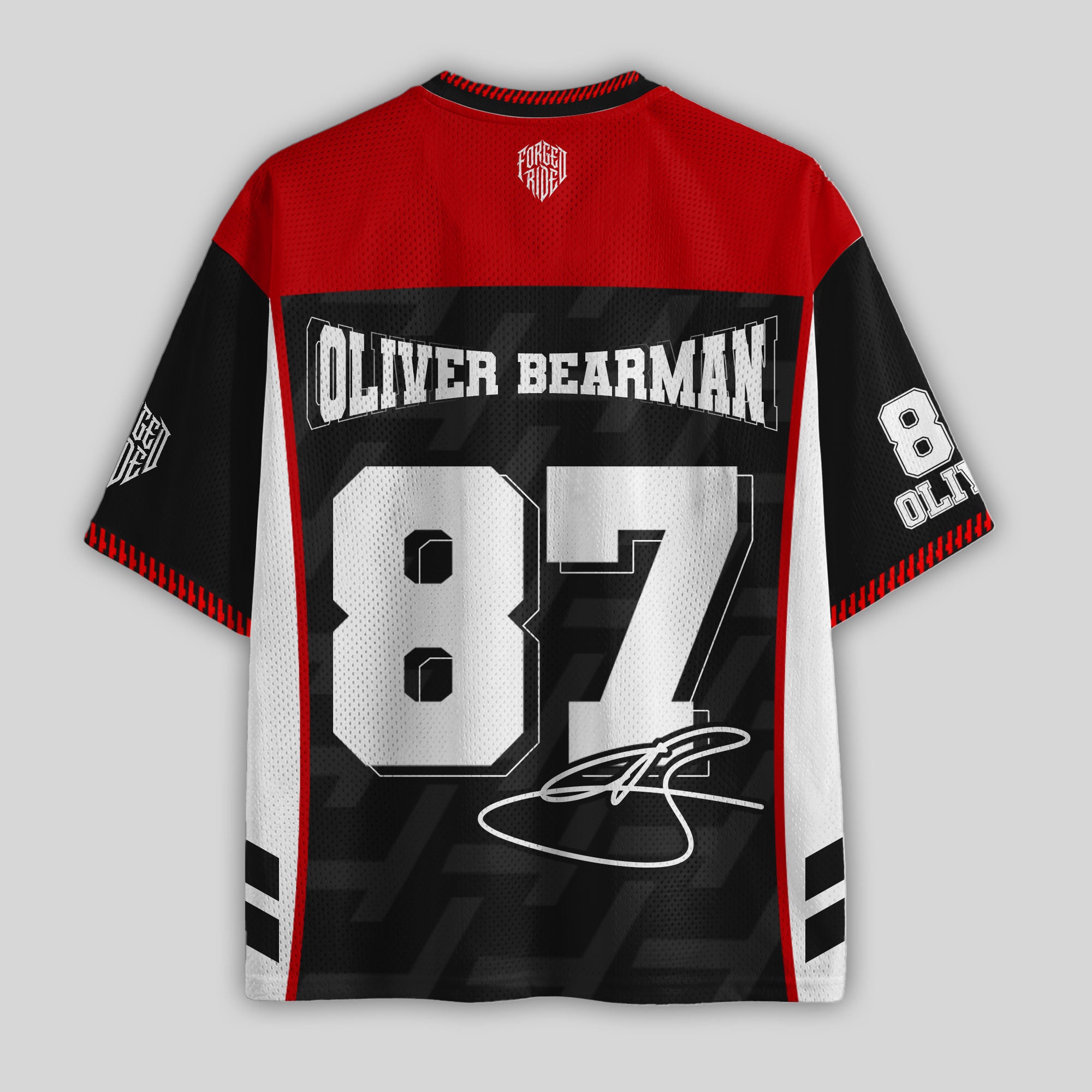 Bearman #87 Racing Boxy Mesh Football Jersey