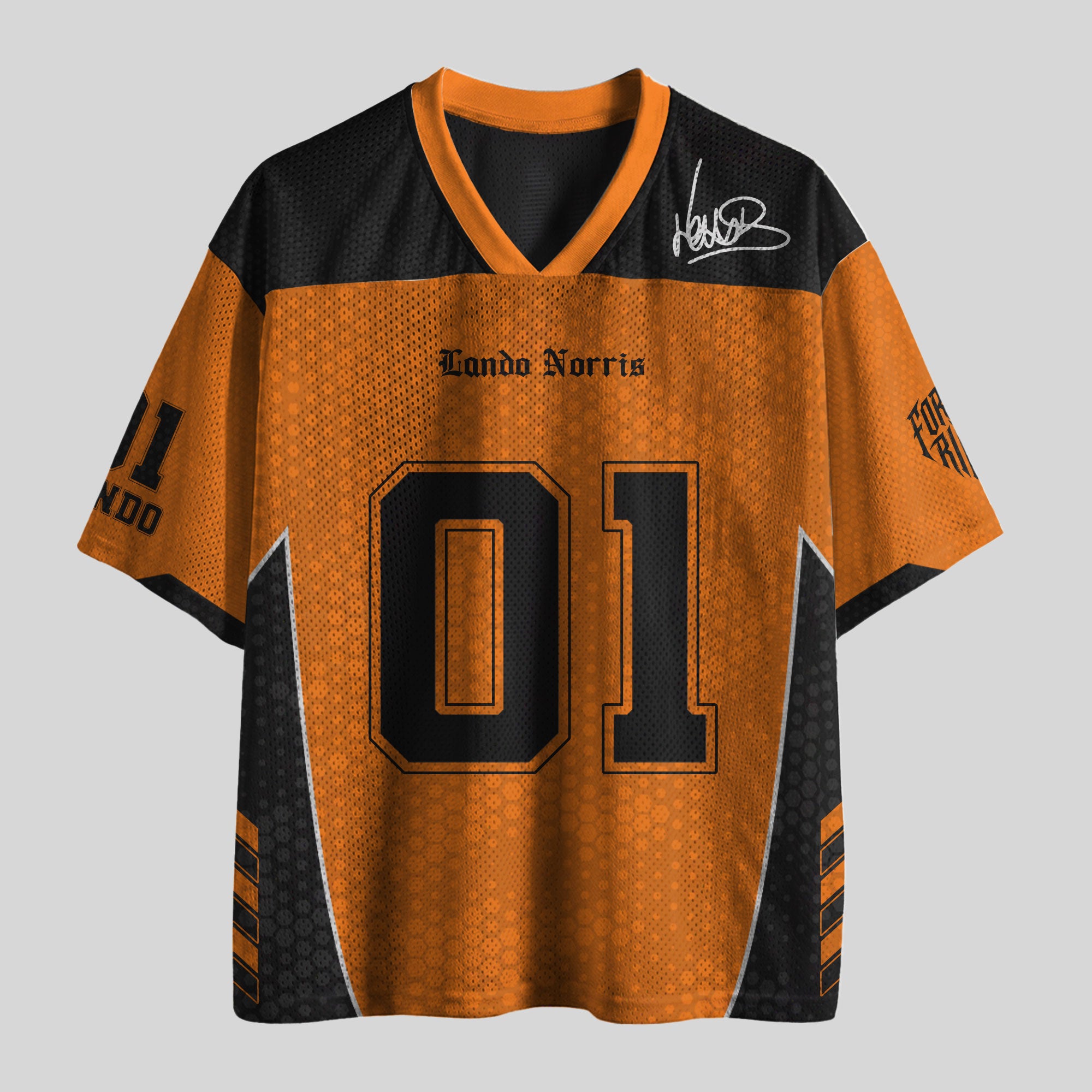 Norris #01 Racing Boxy Mesh Football Jersey